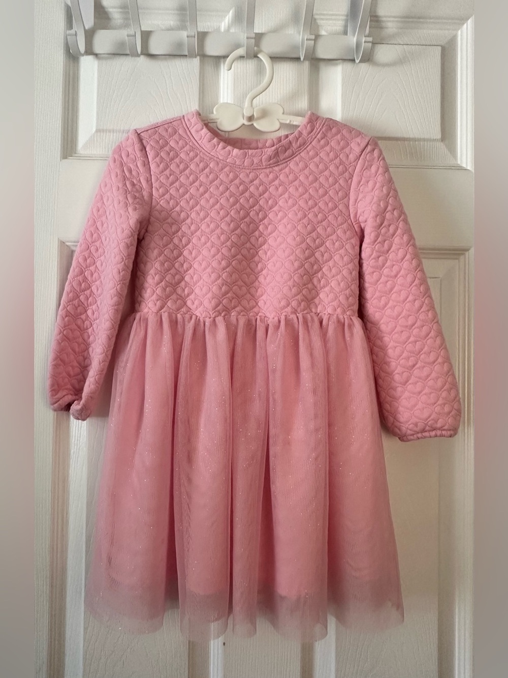 Cat & Jack Pink Quilted Bodice Tulle Dress